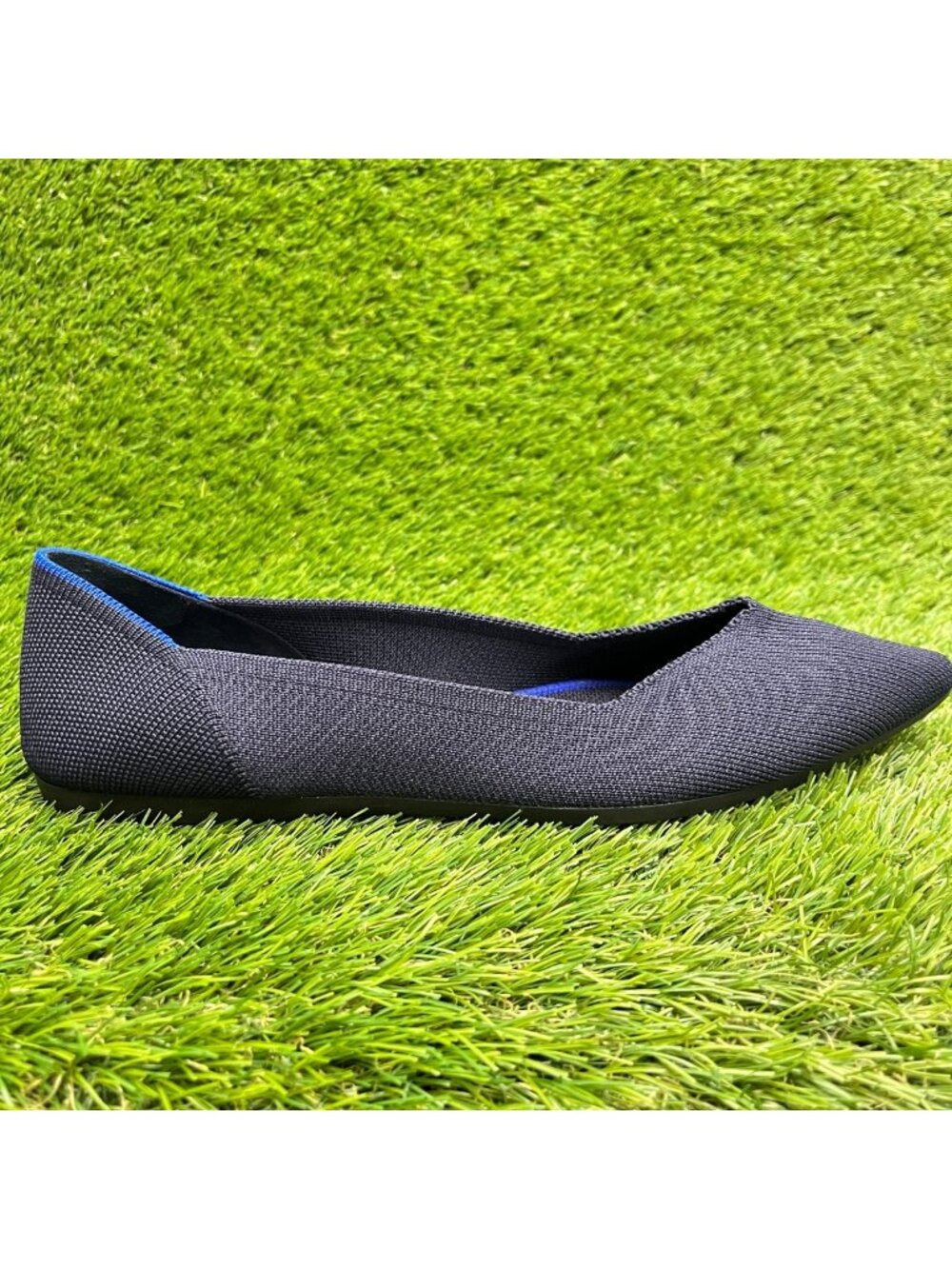 Rothy's The Point Womens Size 10 Blue Casual Classic Slip On Ballet Flats Shoes